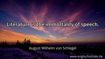 Englisches Zitat von August Wilhelm von Schlegel als Bild