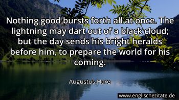 Englisches Zitat von Augustus Hare als Bild