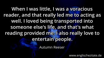 Englisches Zitat von Autumn Reeser als Bild