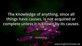 Englisches Zitat von Avicenna als Bild
