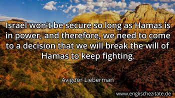 Englisches Zitat von Avigdor Lieberman als Bild