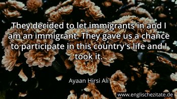Englisches Zitat von Ayaan Hirsi Ali als Bild