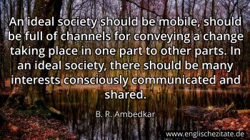 Englisches Zitat von B. R. Ambedkar als Bild