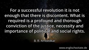 Englisches Zitat von B. R. Ambedkar als Bild