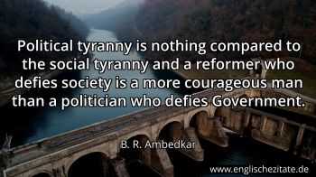 Englisches Zitat von B. R. Ambedkar als Bild