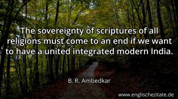 Englisches Zitat von B. R. Ambedkar als Bild
