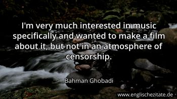 Englisches Zitat von Bahman Ghobadi als Bild