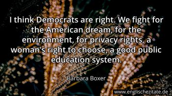 Englisches Zitat von Barbara Boxer als Bild
