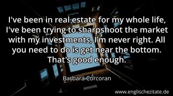 Englisches Zitat von Barbara Corcoran als Bild
