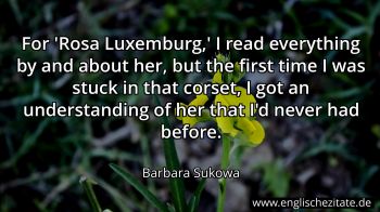 Englisches Zitat von Barbara Sukowa als Bild