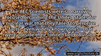 Englisches Zitat von Barry Commoner als Bild