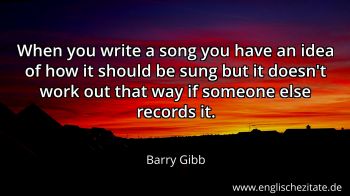 Englisches Zitat von Barry Gibb als Bild