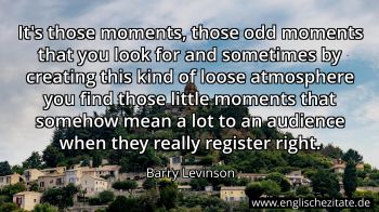 Englisches Zitat von Barry Levinson als Bild