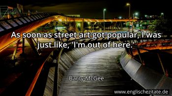 Englisches Zitat von Barry McGee als Bild