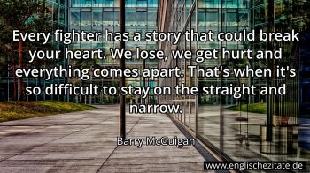 Englisches Zitat von Barry McGuigan als Bild