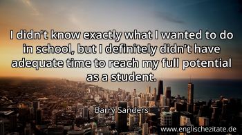 Englisches Zitat von Barry Sanders als Bild