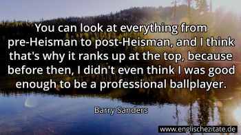 Englisches Zitat von Barry Sanders als Bild