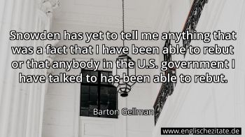 Englisches Zitat von Barton Gellman als Bild