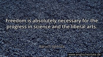 Englisches Zitat von Baruch Spinoza als Bild
