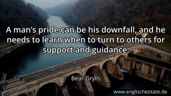 Englisches Zitat von Bear Grylls als Bild