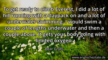 Englisches Zitat von Bear Grylls als Bild