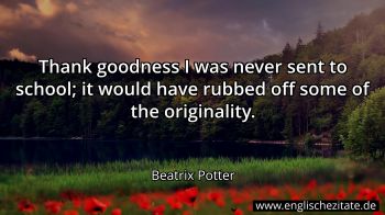 Englisches Zitat von Beatrix Potter als Bild