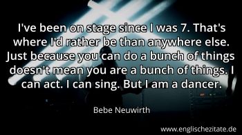 Englisches Zitat von Bebe Neuwirth als Bild