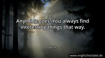Englisches Zitat von Beck als Bild