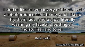 Englisches Zitat von Bella Hadid als Bild