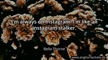 Englisches Zitat von Bella Thorne als Bild