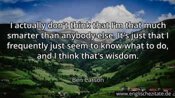 Englisches Zitat von Ben Carson als Bild