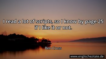 Englisches Zitat von Ben Cross als Bild