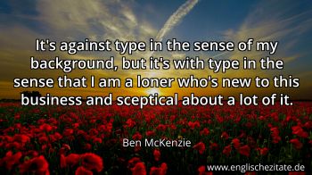 Englisches Zitat von Ben McKenzie als Bild