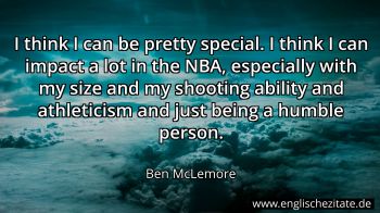 Englisches Zitat von Ben McLemore als Bild