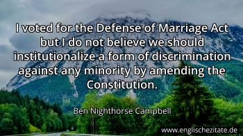 Englisches Zitat von Ben Nighthorse Campbell als Bild