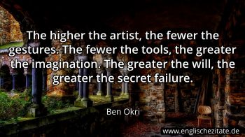 Englisches Zitat von Ben Okri als Bild