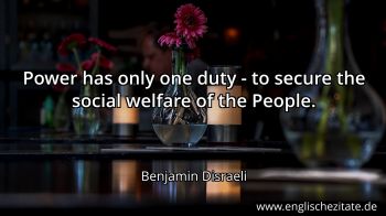 Englisches Zitat von Benjamin Disraeli als Bild