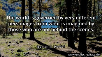 Englisches Zitat von Benjamin Disraeli als Bild