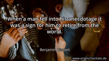 Englisches Zitat von Benjamin Disraeli als Bild