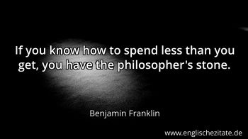 Englisches Zitat von Benjamin Franklin als Bild