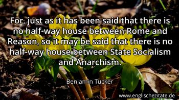 Englisches Zitat von Benjamin Tucker als Bild