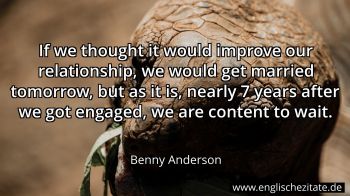 Englisches Zitat von Benny Anderson als Bild