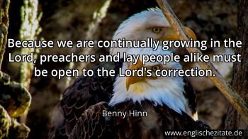 Englisches Zitat von Benny Hinn als Bild
