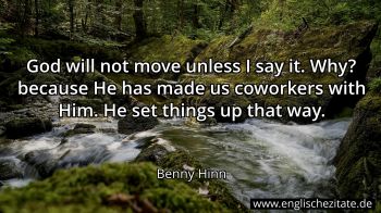 Englisches Zitat von Benny Hinn als Bild