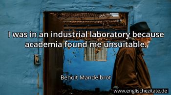 Englisches Zitat von Benoit Mandelbrot als Bild