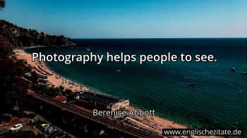 Englisches Zitat von Berenice Abbott als Bild
