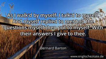Englisches Zitat von Bernard Barton als Bild