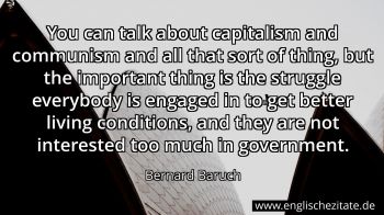 Englisches Zitat von Bernard Baruch als Bild
