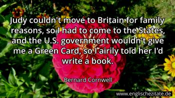 Englisches Zitat von Bernard Cornwell als Bild