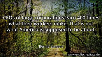 Englisches Zitat von Bernie Sanders als Bild